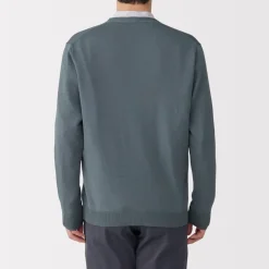 Clearance Men's Hemp Blend V-Neck Cardigan Sweaters & Cardigans