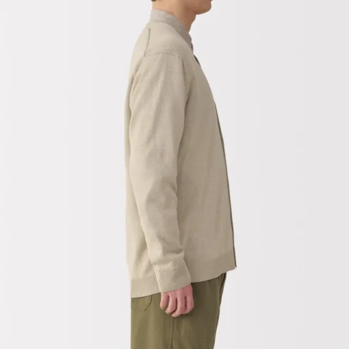 Clearance Men's Hemp Blend V-Neck Cardigan Sweaters & Cardigans