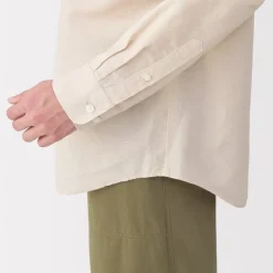 New Men's Hemp Cotton Long Sleeve Shirt Shirts & Polos