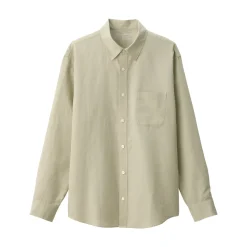 New Men's Hemp Cotton Long Sleeve Shirt Shirts & Polos
