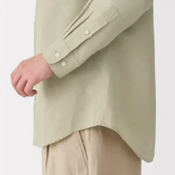 New Men's Hemp Cotton Long Sleeve Shirt Shirts & Polos