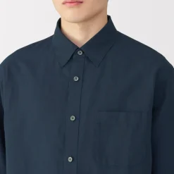 New Men's Hemp Cotton Long Sleeve Shirt Shirts & Polos