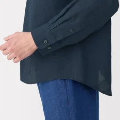 New Men's Hemp Cotton Long Sleeve Shirt Shirts & Polos