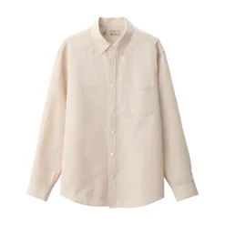 New Men's Hemp Cotton Long Sleeve Shirt Shirts & Polos