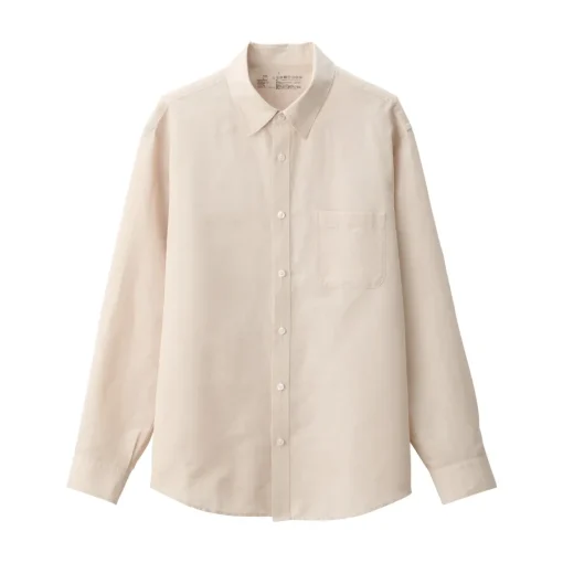 New Men's Hemp Cotton Long Sleeve Shirt Shirts & Polos