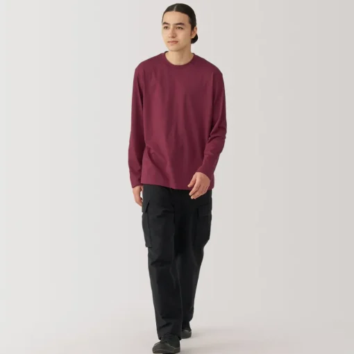 Best Men's Jersey Crew Neck Long Sleeve T-Shirt T-Shirts