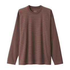 Fashion Men's Jersey Crew Neck Long Sleeve Striped T-Shirt T-Shirts