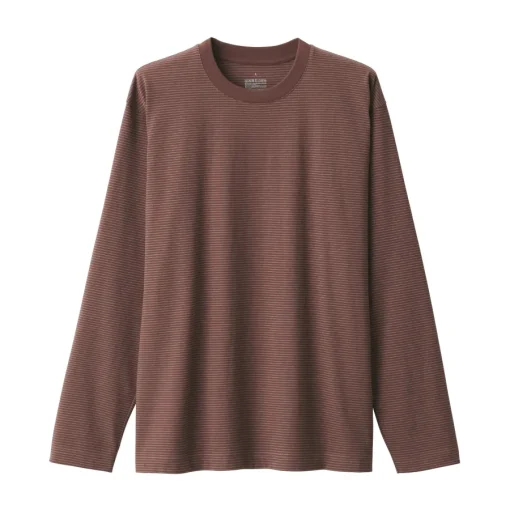 Fashion Men's Jersey Crew Neck Long Sleeve Striped T-Shirt T-Shirts