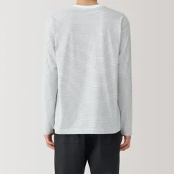 Fashion Men's Jersey Crew Neck Long Sleeve Striped T-Shirt T-Shirts