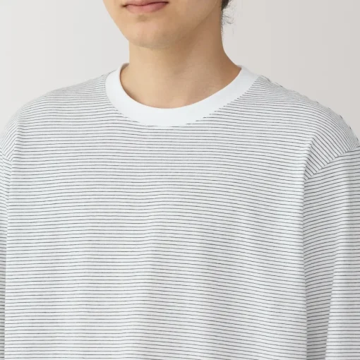 Fashion Men's Jersey Crew Neck Long Sleeve Striped T-Shirt T-Shirts
