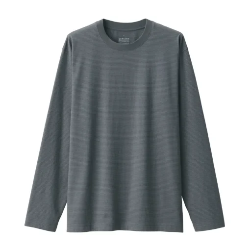 Fashion Men's Jersey Crew Neck Long Sleeve Striped T-Shirt T-Shirts