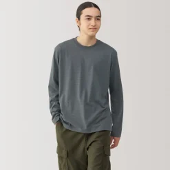 Fashion Men's Jersey Crew Neck Long Sleeve Striped T-Shirt T-Shirts