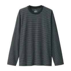 Fashion Men's Jersey Crew Neck Long Sleeve Striped T-Shirt T-Shirts
