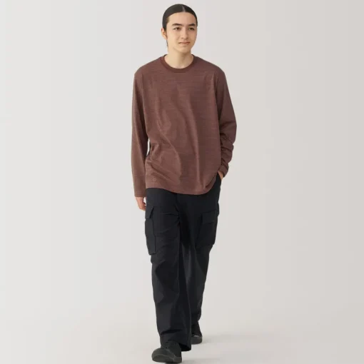 Fashion Men's Jersey Crew Neck Long Sleeve Striped T-Shirt T-Shirts
