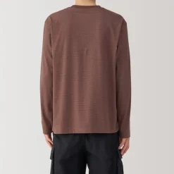 Fashion Men's Jersey Crew Neck Long Sleeve Striped T-Shirt T-Shirts