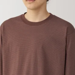 Fashion Men's Jersey Crew Neck Long Sleeve Striped T-Shirt T-Shirts