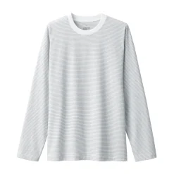 Fashion Men's Jersey Crew Neck Long Sleeve Striped T-Shirt T-Shirts