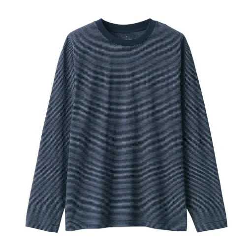 Fashion Men's Jersey Crew Neck Long Sleeve Striped T-Shirt T-Shirts