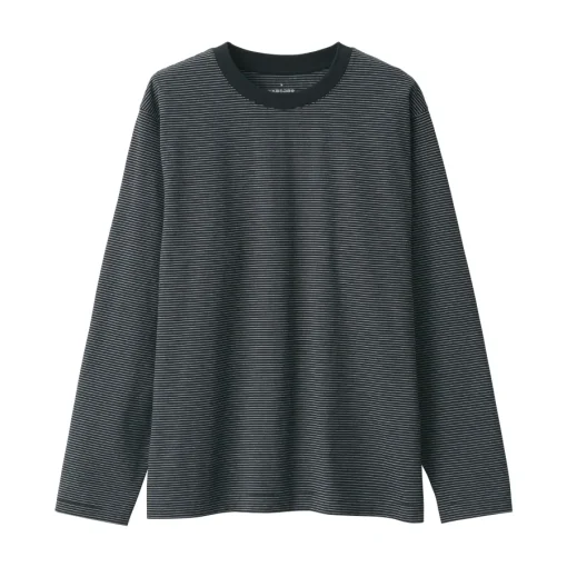 Fashion Men's Jersey Crew Neck Long Sleeve Striped T-Shirt T-Shirts