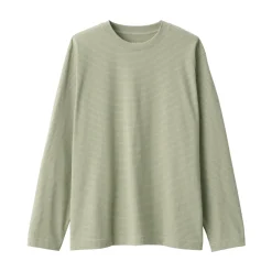 Fashion Men's Jersey Crew Neck Long Sleeve Striped T-Shirt T-Shirts