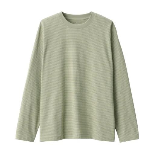 Fashion Men's Jersey Crew Neck Long Sleeve Striped T-Shirt T-Shirts