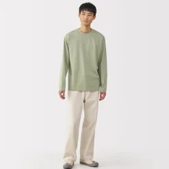 Fashion Men's Jersey Crew Neck Long Sleeve Striped T-Shirt T-Shirts