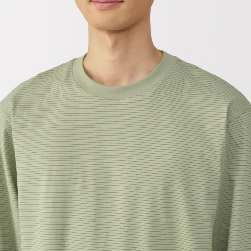 Fashion Men's Jersey Crew Neck Long Sleeve Striped T-Shirt T-Shirts