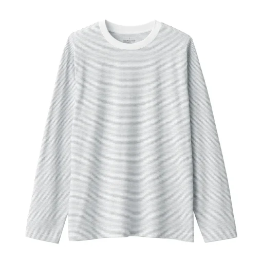 Fashion Men's Jersey Crew Neck Long Sleeve Striped T-Shirt T-Shirts