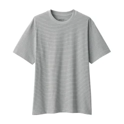 Discount Men's Jersey Crew Neck Short Sleeve Striped T-Shirt T-Shirts