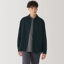 Sale Men's Kapok Blend Double Gauze Long Sleeve Shirt Shirts & Polos