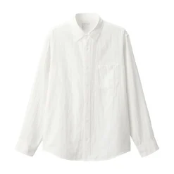 Sale Men's Kapok Blend Double Gauze Long Sleeve Shirt Shirts & Polos