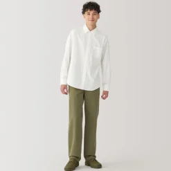 Sale Men's Kapok Blend Double Gauze Long Sleeve Shirt Shirts & Polos