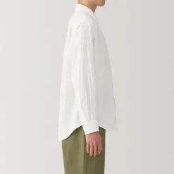 Sale Men's Kapok Blend Double Gauze Long Sleeve Shirt Shirts & Polos