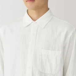 Sale Men's Kapok Blend Double Gauze Long Sleeve Shirt Shirts & Polos