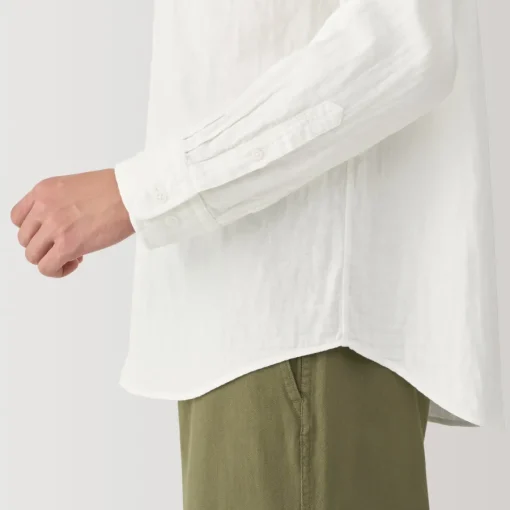 Sale Men's Kapok Blend Double Gauze Long Sleeve Shirt Shirts & Polos