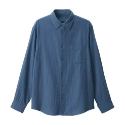 Sale Men's Kapok Blend Double Gauze Long Sleeve Shirt Shirts & Polos
