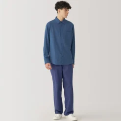 Sale Men's Kapok Blend Double Gauze Long Sleeve Shirt Shirts & Polos