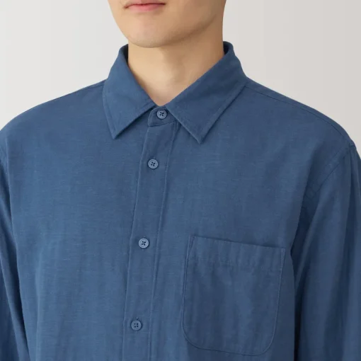 Sale Men's Kapok Blend Double Gauze Long Sleeve Shirt Shirts & Polos