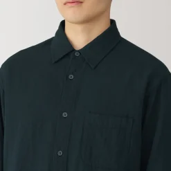 Sale Men's Kapok Blend Double Gauze Long Sleeve Shirt Shirts & Polos