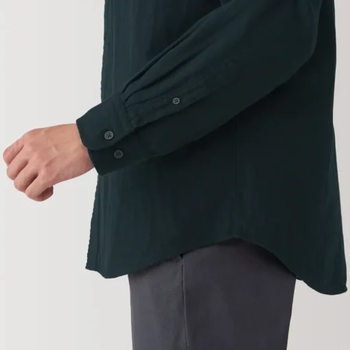 Sale Men's Kapok Blend Double Gauze Long Sleeve Shirt Shirts & Polos