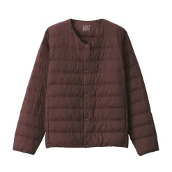 Hot Men's Lightweight Down Collarless Jacket Lightweight Down Jackets & Vests