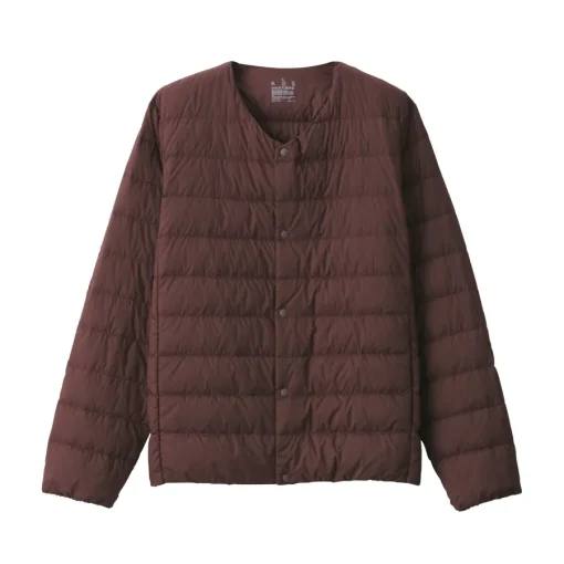 Hot Men's Lightweight Down Collarless Jacket Lightweight Down Jackets & Vests