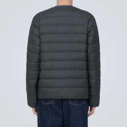 Hot Men's Lightweight Down Collarless Jacket Lightweight Down Jackets & Vests