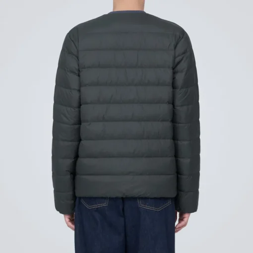 Hot Men's Lightweight Down Collarless Jacket Lightweight Down Jackets & Vests