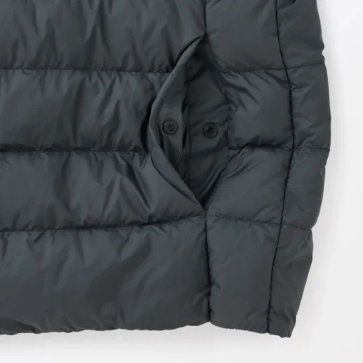 Hot Men's Lightweight Down Collarless Jacket Lightweight Down Jackets & Vests