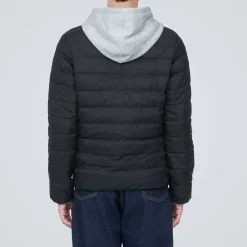 Hot Men's Lightweight Down Collarless Jacket Lightweight Down Jackets & Vests