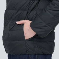 Hot Men's Lightweight Down Collarless Jacket Lightweight Down Jackets & Vests