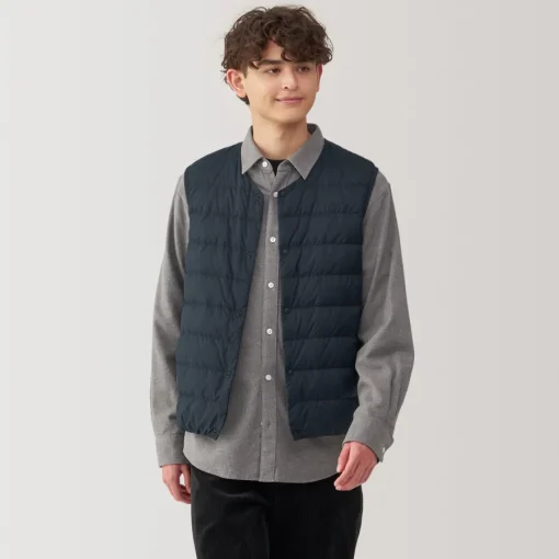 Sale Men's Lightweight Down Collarless Vest Lightweight Down Jackets & Vests