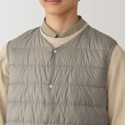 Sale Men's Lightweight Down Collarless Vest Lightweight Down Jackets & Vests