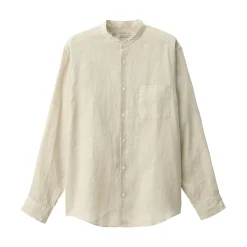 Discount Men's Linen Stand Collar Shirt Shirts & Polos